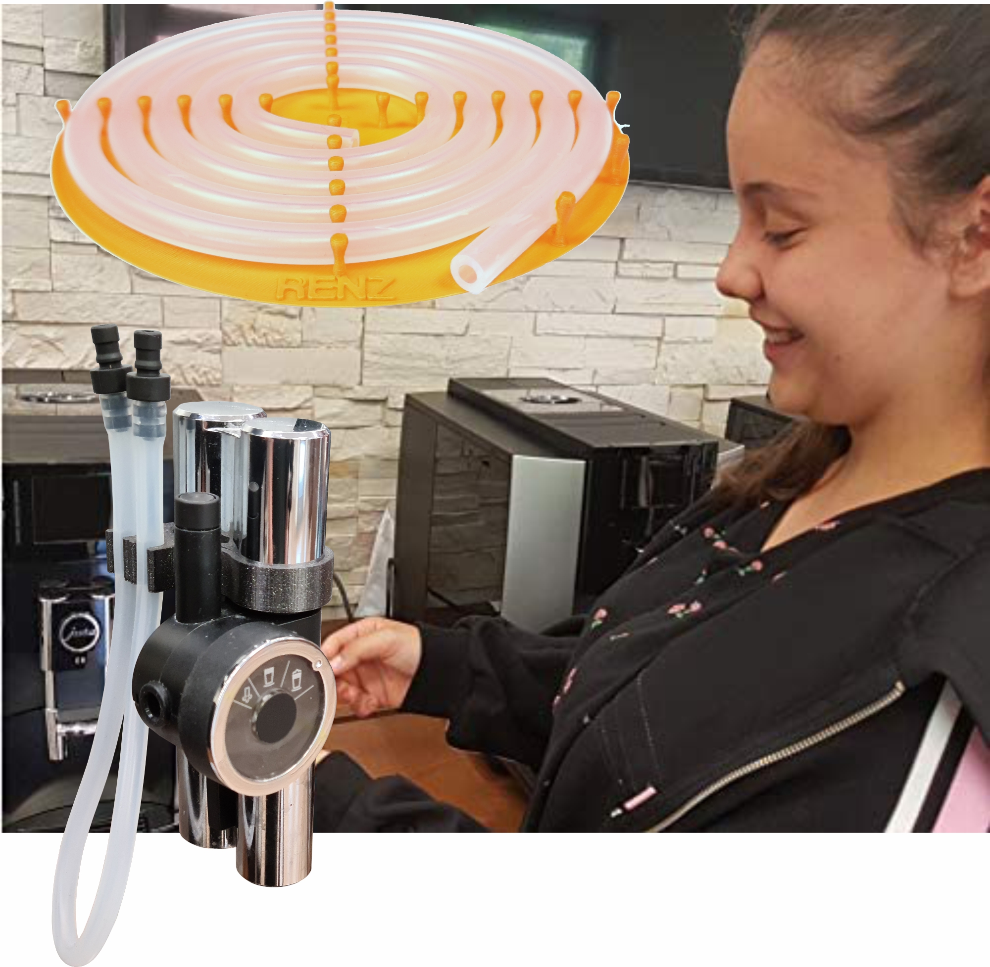 5m Milchschlauch für Kaffeevollautomaten lebensmittelecht Silikonschlauch Ø ID=3mm - AD=6mm  passend für Miele Ninova Jura  Melitta Saeco Bosch 