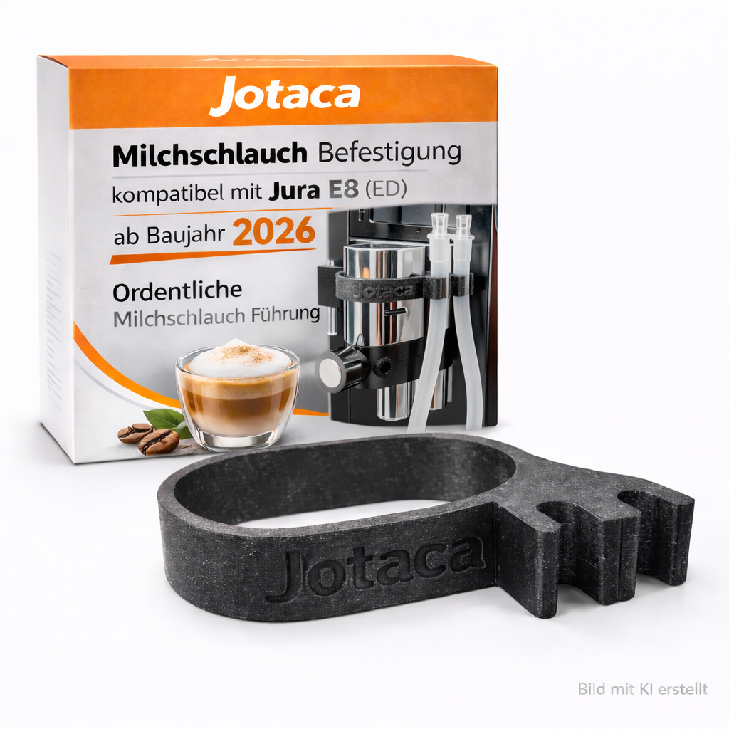 Duo Milchschlauch Halter Befestigung kompatibel mit Jura E8 (ED) ab Baujahr 2026