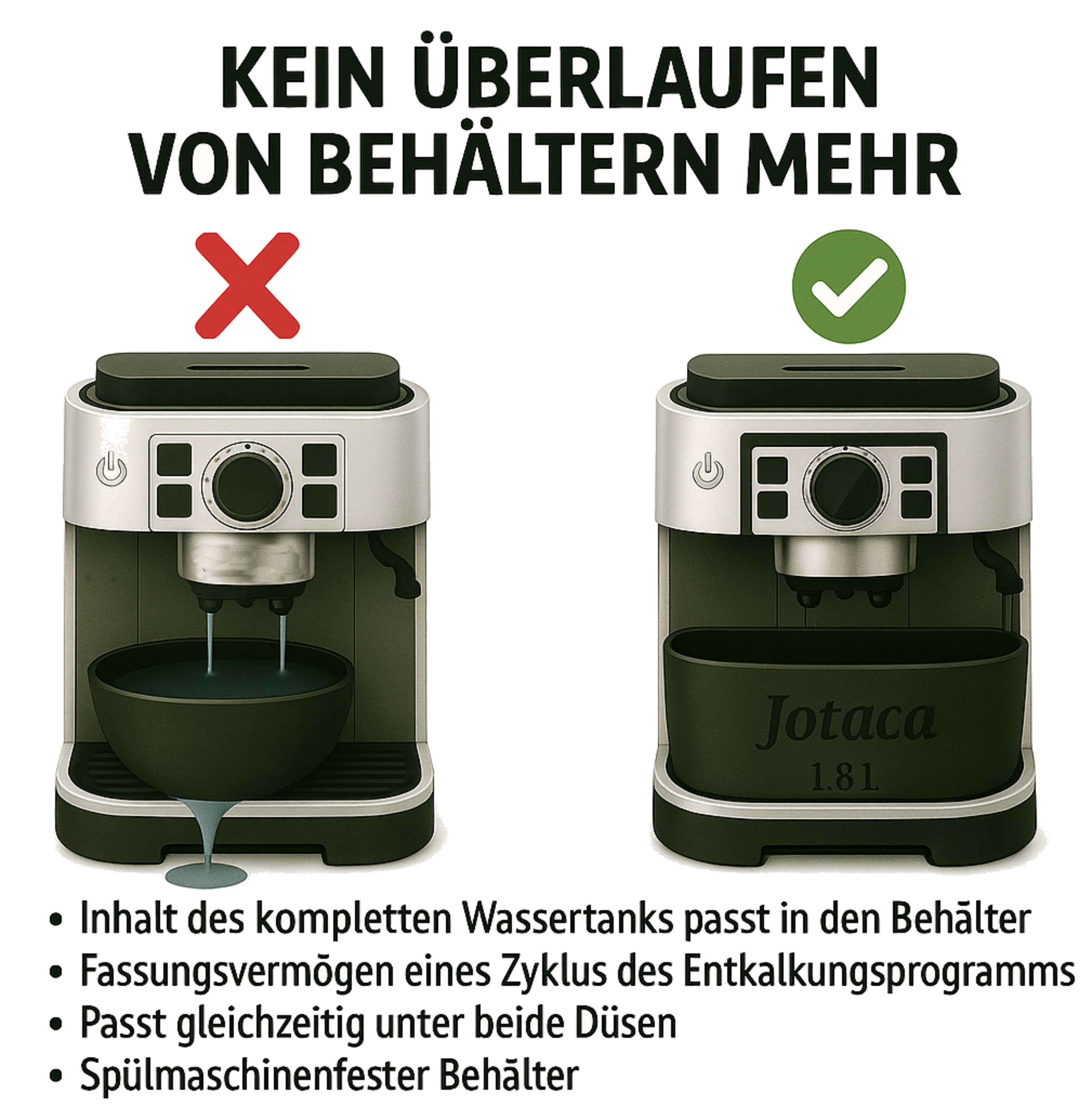 Entkalkungsbehälter passend für DeLonghi Magnifica S - Serie  ECAM