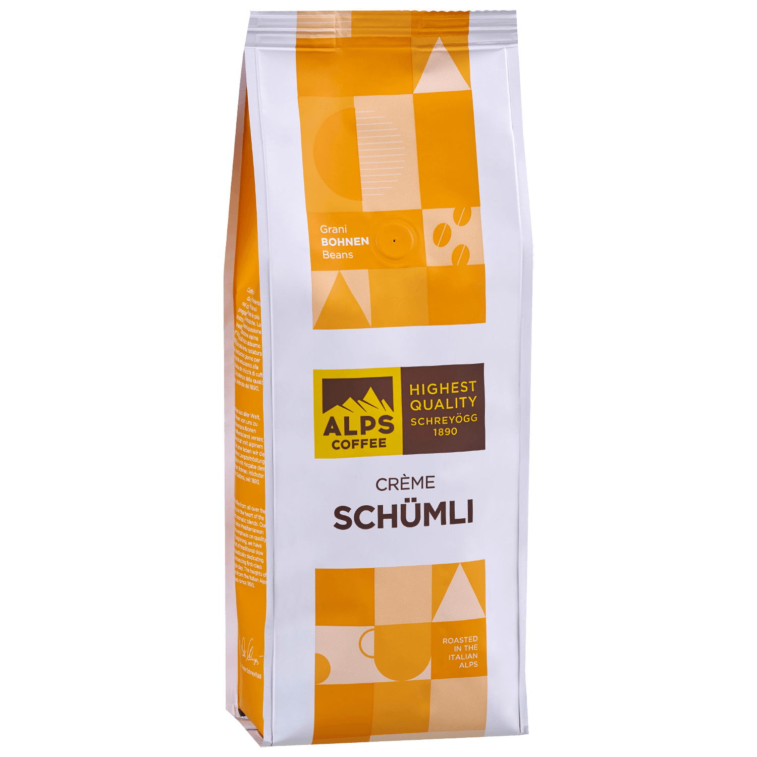 ALPS Coffee - Schreyögg Schümli Cafe Creme Espresso Kaffee 1000 Gramm Bohnen