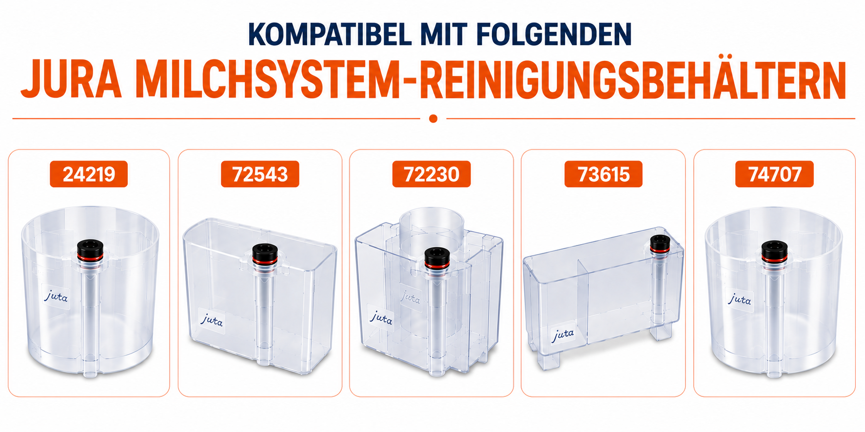 JOTACA Ersatzbuchse inkl. O-Ring passend für Jura Milchsystem-Reinigungsbehälter